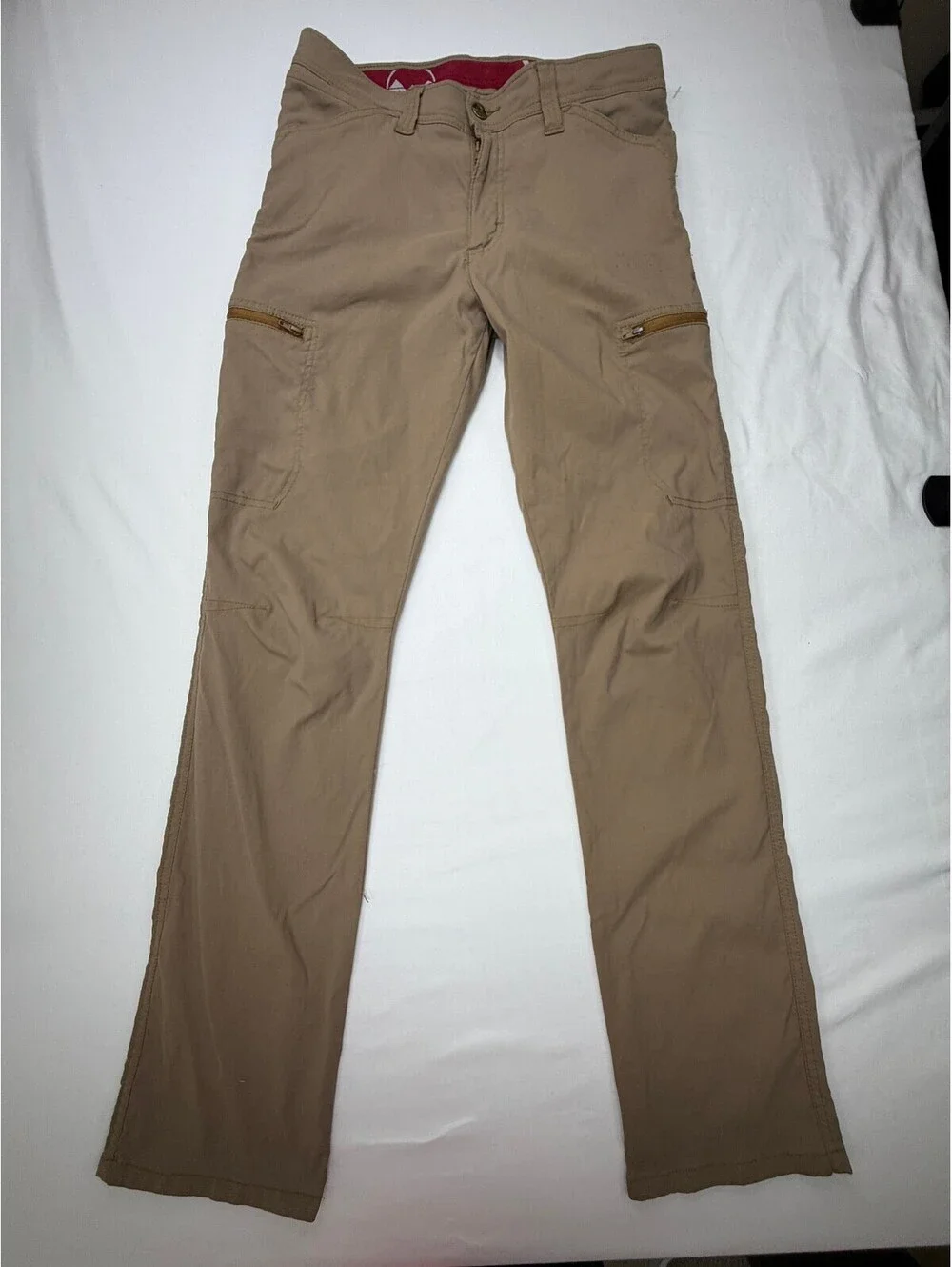 Wrangler Men's Cargo Pants Performance Outdoor Straight Mid-Rise Size 30 Tan